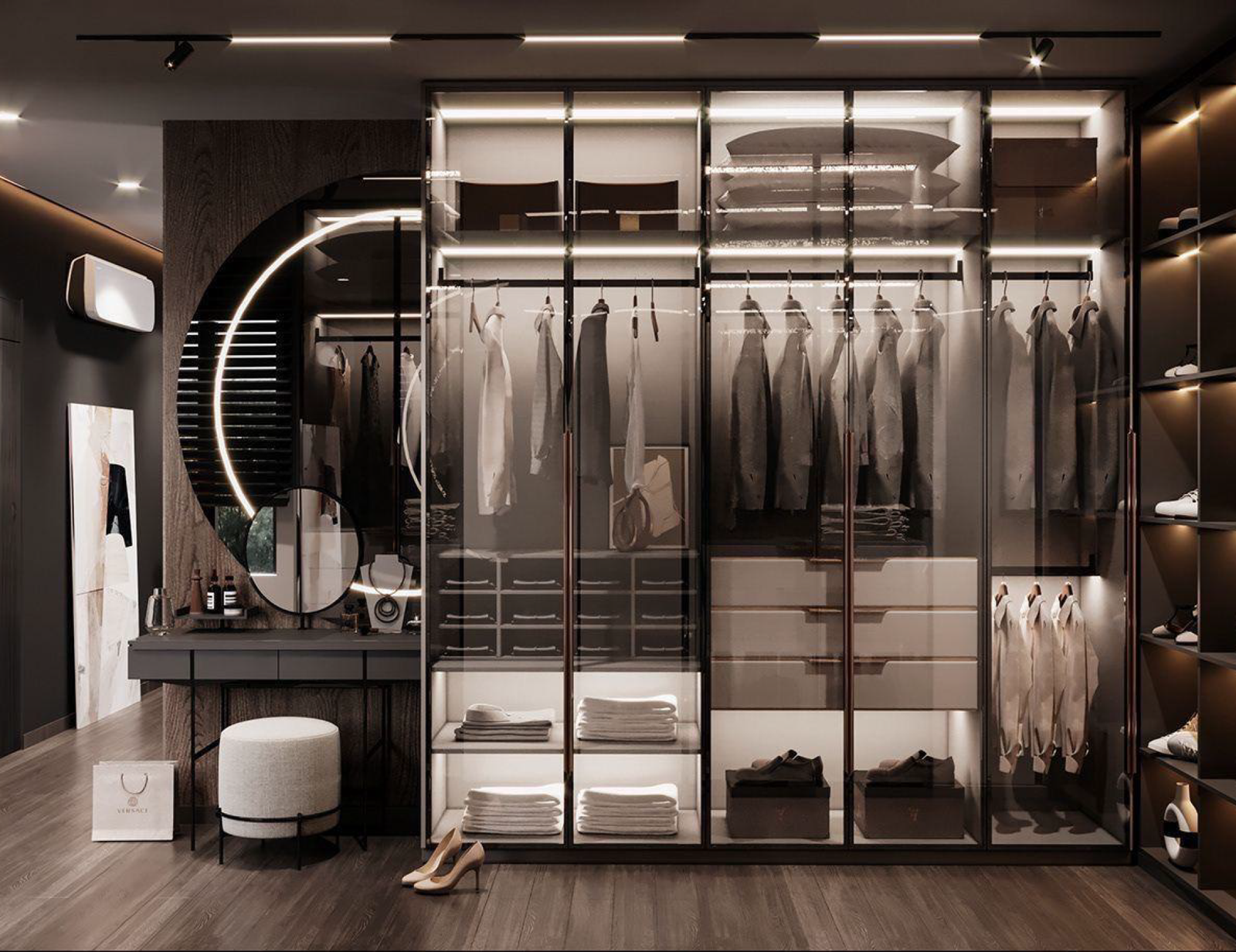 Dressing-room dimensions and practical layouts